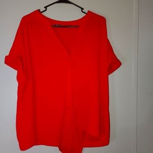 New York and Company XL Womens Top Red